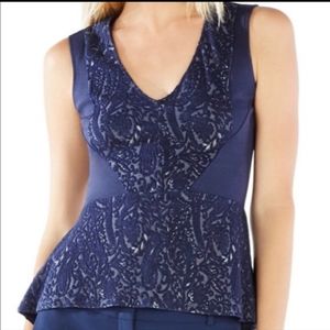 Steffiana BCBG MAXAZRIA peplum blouse